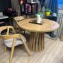Tovo Extendable Round Dining Table Laminated 100-140cm Image 3