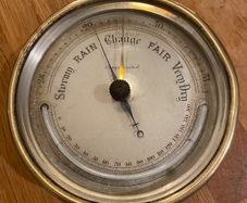 Antique Brass Ships Barometer