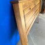 Double wood  headboard bed Image 2
