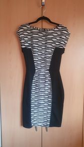 Black & White Bodycon Dress