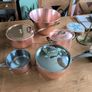 Selection of 5 Copper Pots Image 5