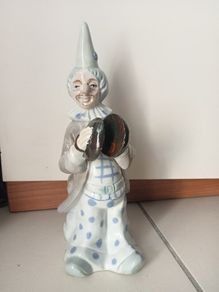 Porcelain Clown Playing Cymbals