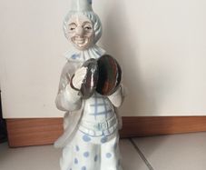 Porcelain Clown Playing Cymbals