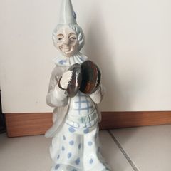 Porcelain Clown Playing Cymbals
