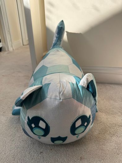 Aphmau Meemeows Blue Diamond Kitty Cats Soft Plush Large approx. 45cm. Used Please see photos