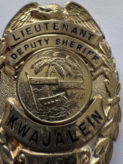 Genuine Rare Lieutenant Deputy Sheriff Badge