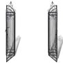 Garden Gate Black 121x8x100 cm Wrought Iron Image 4