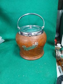 Wooden Biscuit barrel