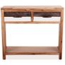 Console Table Solid Acacia Wood 86x30x75 cm Image 4