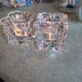 Set Of 2 Crystal Nightlight Or Candle Holder No Stamp. Image 6