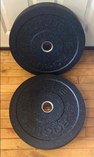 Olympic Bumper Weight Plates - 2 x 20KG's