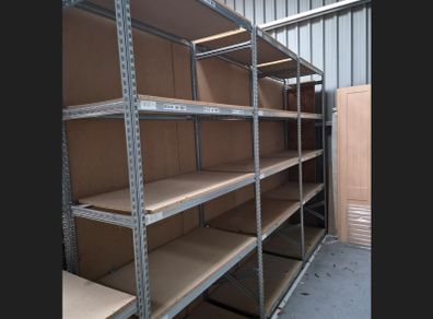 88ft of Galvanised Shelving, 2500mm High
