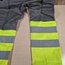 Snickers 6900 Service Hi Vis Trousers Cl1 Grey Yellow Size W 33 L 30 Brand New Image 7