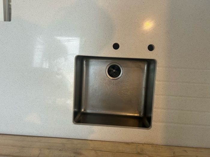 Quartz granite (silestone maple bianco) island worktop