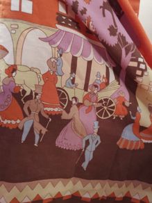 1960s 1970s Vintage Nightwear Wearable Art Dress