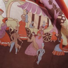 1960s 1970s Vintage Nightwear Wearable Art Dress