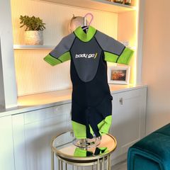 Girls Green & Black Wetsuit from Body Go Age 4 years