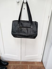 Firenzo Castelli Black Leather Bag