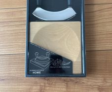 Mincing knife with Wooden Board