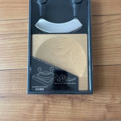 Mincing knife with Wooden Board