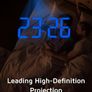Projection Alarm Clocks Bedside, Digital Clock with 180 Projector, 3-Level Brightness Dimmer, LED Display, USB Charger, Progressive Volume, 9mins Snooze, Digital Alarm Clock for Bedroom Image 2