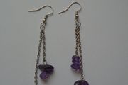 Amethyst earrings, Jewellery, Drop earrings. Gemstone earrings