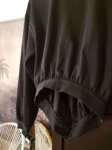 Zara Black open back Blouse, S