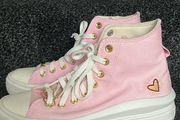 Pink valentines converse