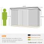 9ft x 4ft Corrugated Garden Metal Storage Shed Image 2