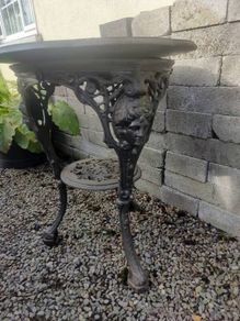 Antique Cast Iron Garden Pub Table