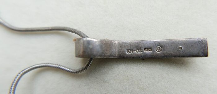 Vintage Sterling Silver 925 Pendant And Chain L-17 - 6,16g