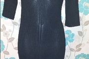 River Island Black body con midi/maxi dress size UK10 EUR38/40