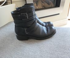 Clarks black leather boots uk 4.5