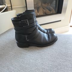 Clarks black leather boots uk 4.5
