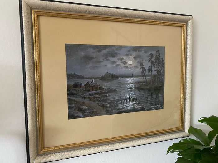 A lovely Watercolour from 1948 signed