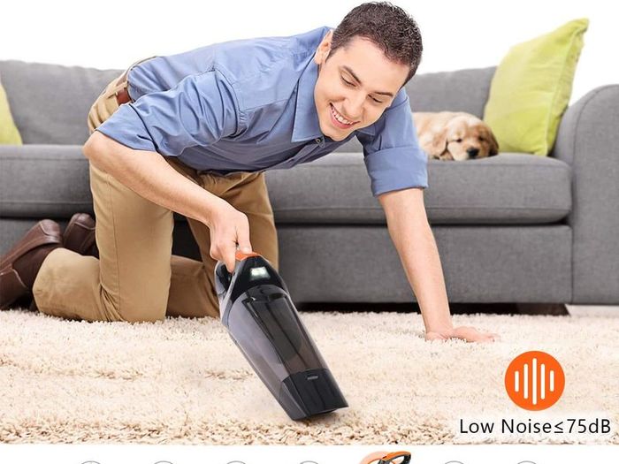 6500pA Handheld Vacuum Cleaner, Cordless Handheld Vacuum with Rechargeable 2500mAh Battery for Home and Car