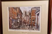 Limited Edition signed "Low Petergate" by M.J Braithwaite framed print