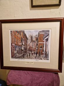 Limited Edition signed "Low Petergate" by M.J Braithwaite framed print