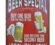 Beer Special Offer : Metal Sign