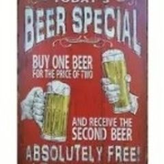 Beer Special Offer : Metal Sign