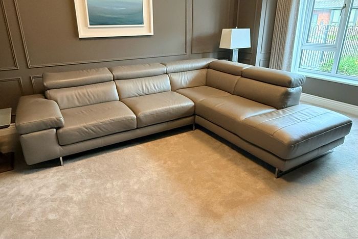 Natuzzi Leather Corner Sofa