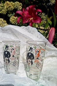 Rare pair of 1960s Libbey Glases
