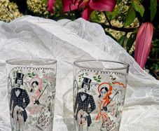 Rare pair of 1960s Libbey Glases