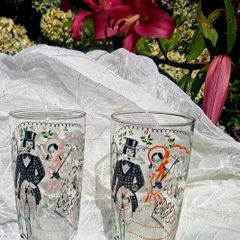 Rare pair of 1960s Libbey Glases