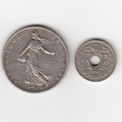 France 2 Coins (no 358)