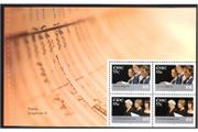 2007 Ireland RTE Performing Groups Commemorative Stamp Booklet Pane featuring Mahler Symphonie II Mint Never Hinged (MNH). Hibernian HP179