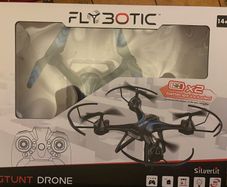Brand new in sealed box Flybotic stunt drone.  FLYBOTIC offers an intuitive, fun flying experience, perfect for children and teenagers from 8 years old.  See pictures for more details