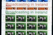 2001 Ireland Broadcasting in Ireland (celebrating Television &amp; Radio) Commemorative Stamp Sheetlet Plate 1B1B1B1B Mint Never Hinged (MNH)