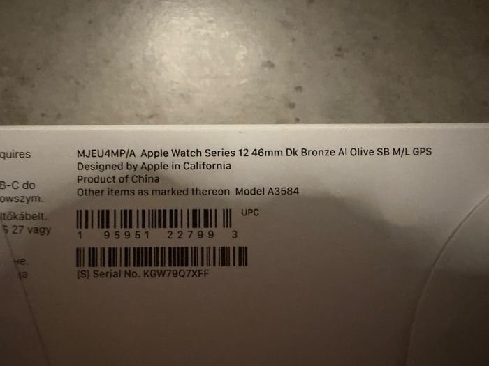 Apple Watch 12 / 46mm DK Bronze (Brand New) sealed