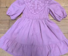 monsoon Girls Crochet Yoke Dress.